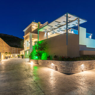Zakynthos 4 bedroom villa Kalamaki, Romanza Villa II front exterior